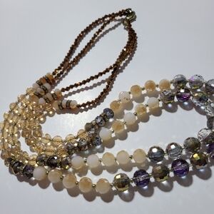 Elegant Multi-Strand Beaded Necklace